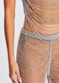 Zoe Embellished Pant(Tannin/Silver,XXS)