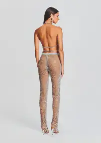 Zoe Embellished Pant(Tannin/Silver,XXS)