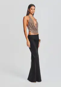 Eleanor Sequin Top(Tannin/Silver,XXS)
