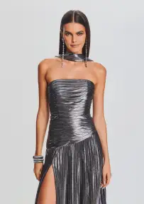 Faye Dress(Gunmetal,XXS)