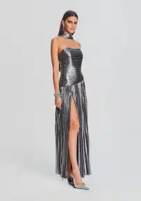 Faye Dress(Gunmetal,XXS)