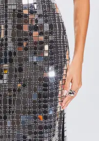 Imani Dress(Black/Silver,XXS)