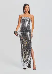 Imani Dress(Black/Silver,XXS)