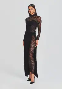 Saphhira Lace Dress(Black,XXS)