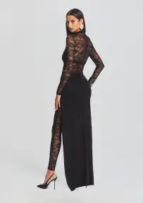Saphhira Lace Dress(Black,XXS)