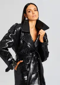 Angie Leather Jacket(Black,XXS)