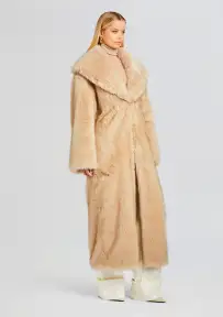 Averie Faux Fur Coat(Tannin,XXS)