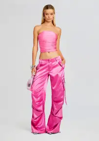 Debbi Strapless Top(Malibu Pink,XXS)