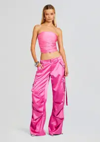Debbi Strapless Top(Malibu Pink,XXS)