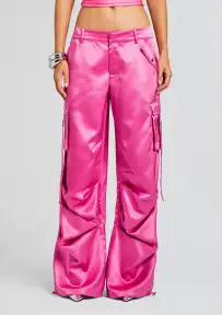 Lai Satin Cargo Pant