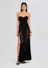 Evangeline Dress(Black,XXS)