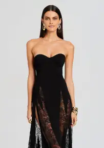 Evangeline Dress(Black,XXS)