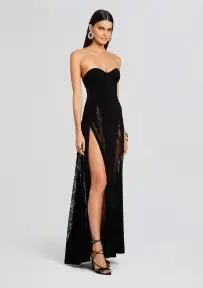 Evangeline Dress(Black,XXS)