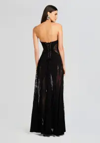 Evangeline Dress(Black,XXS)
