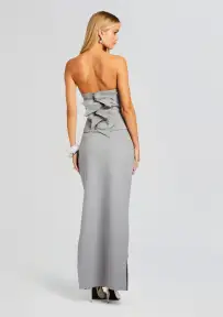 Rylie Wool Skirt(Grey,XS)
