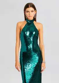 Cora Sequin Dress(Aquamarine,XXS)