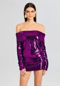 Wyn Sequin Dress(Amethyst,XXS)
