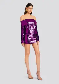 Wyn Sequin Dress(Amethyst,XXS)