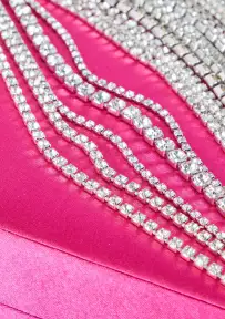 Adley Crystal Bag - Paradise Pink
