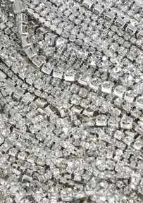 Adley Crystal Bag - White