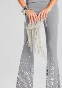 Adley Crystal Bag - Clear/Silver
