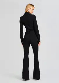 Deedee Denim Jumpsuit(Stone Black,XXS)