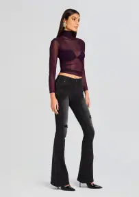 Demi Mid Rise Jean(Midnight Terry,23)