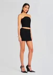 Half Moon Corset Top(Black,XS)