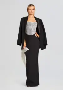 Jazlyn Dress(Black/Silver,XXS)