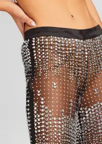 Vondra Sequin Pant(Black/Silver,XXS)