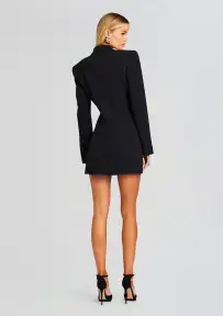 Amberly Blazer Dress(Black,XS)