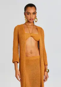 Viola Long Cover Up(Tobacco,XS-S)