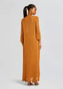 Viola Long Cover Up(Tobacco,XS-S)