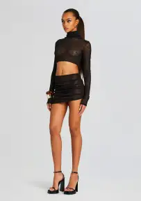 Tracy Mini Skirt(Black,XS)