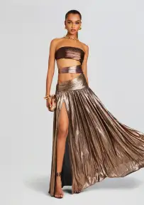 Lia Dress(Brown Ombre,XXS)