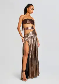 Lia Dress(Brown Ombre,XXS)