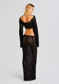 Magen Knitted Shirt(Black,XS-S)
