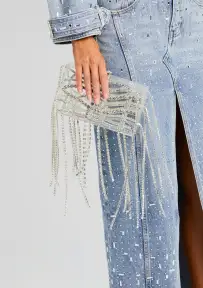 Palermo Embellished Denim Skirt(Tresca,23)