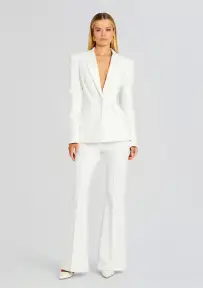 Sloan Structured Blazer(White,XS)