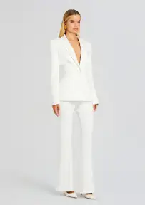 Sloan Structured Blazer(White,XS)