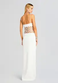 Solene Dress(White/Crystal,XXS)