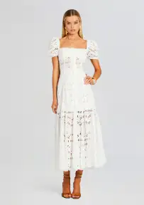 Spiana Long Dress(White Samoa,XS)