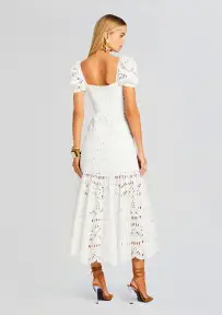 Spiana Long Dress(White Samoa,XS)
