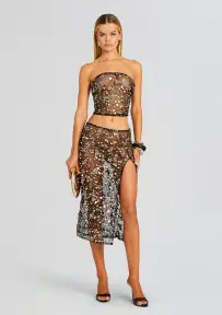 Mirage Top(Black/Gold,XXS)
