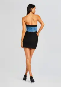 Freya Dress(Black/River,XXS)