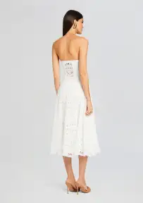 Galik Midi Dress(White Samoa,XS)