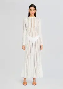 Saley Long Dress(Natural White,XS)