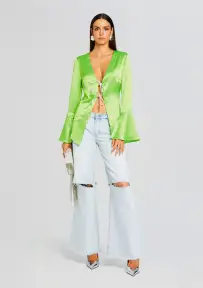Svea Blouse(Fresh Lime,XXS)