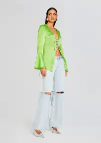 Svea Blouse(Fresh Lime,XXS)