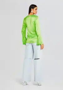 Svea Blouse(Fresh Lime,XXS)